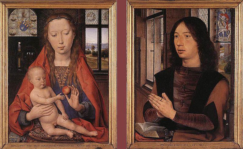 Hans Memling Diptych of Maarten Nieuwenhove china oil painting image